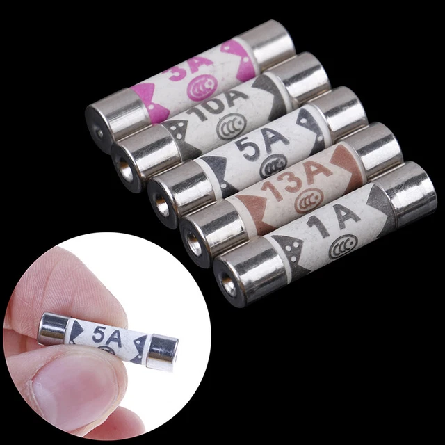 Ceramic fuse for multimeter 6mm×25mm BS1362 1A 3A 5A 10A 13A Amp 250V .od u