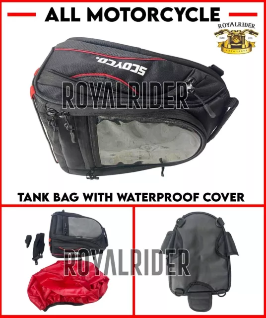 Se adapta a Royal Enfield: BOLSA DE DEPÓSITO CON CUBIERTA IMPERMEABLE, para...