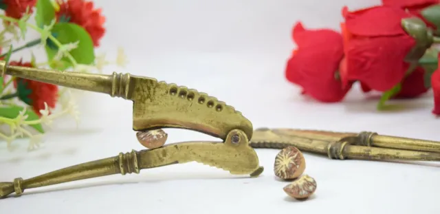 Indian Collectible Nice Design Brass Betel Nut Cracker Pair Of Sarota.i12-172 2