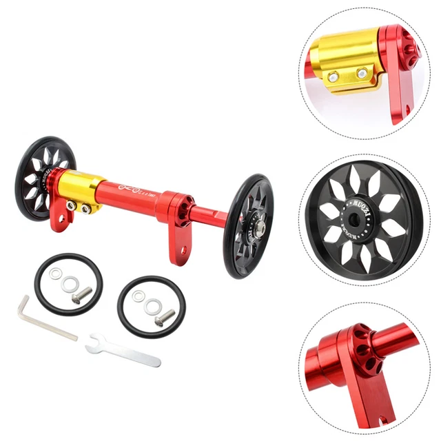 Easy Wheel Rod for Bike Wheels Telescopic Bar Folding Extension Simple Scroll
