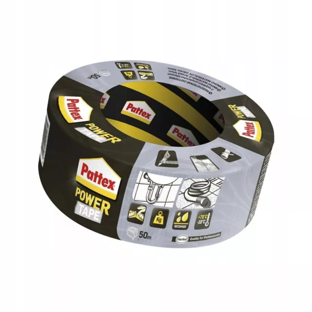 Pattex Power Tape - argento 48 mm x 50 m