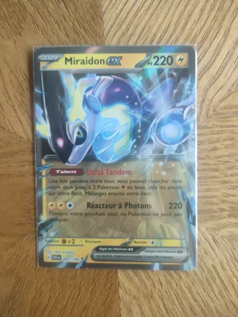 Carte Pokémon Miraidon EX Alternative 244/198 EV01 Écarlate et Violet 1 FR  NEUF