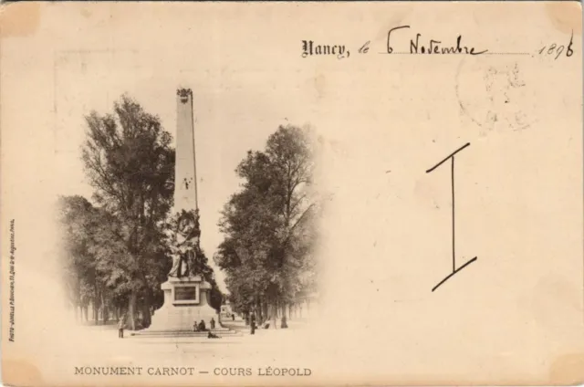 CPA NANCY Monument Carnot Cours Leopold (989385)