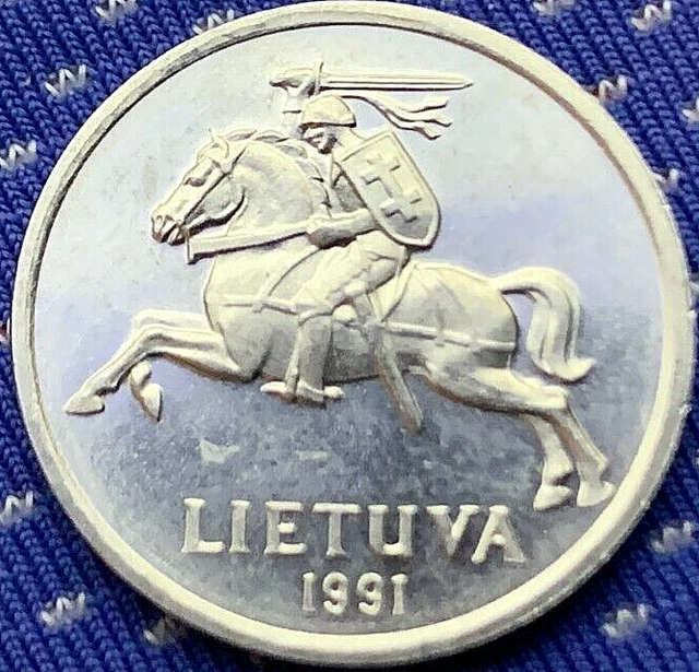 1991 Lithuania 2 Centas Coin UNC  High Grade World Coin  #BX283