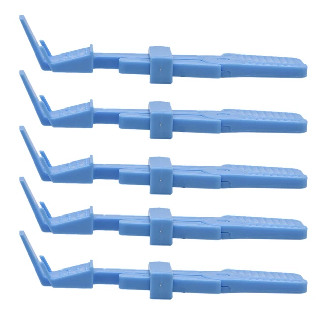 5X Dental X-Ray Film Holder Clip Instrument Autoclavable Blue Plastic