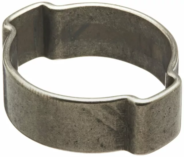 Oetiker10100019 Zinc-Plated Steel Hose Clamp,2-Ear,12.5mm Closed-15mm Open 200Pk