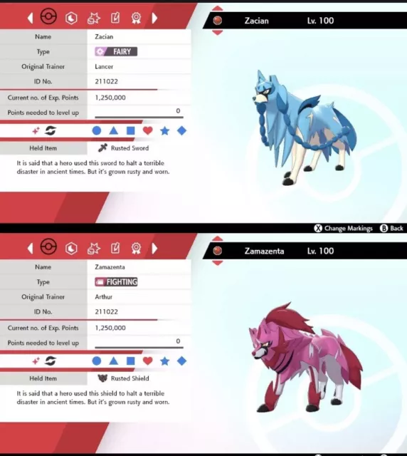 ✨Ultra Shiny Zacian Event GAMESTOP, Rusted Sword, Pokémon Sword & Shield