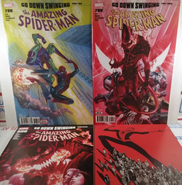 🔴 AMAZING SPIDER-MAN #798 #799 #800 #801 FIRST PRINT Red Goblin CARNAGE Marvel