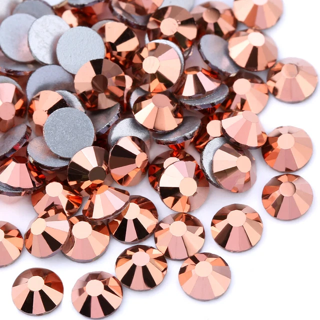 1440pcs Glitter Flatback Rhinestones Glass Crystal Gems For Nails Makeup Clothes