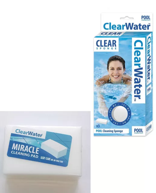 Miracle Cleaning Pad Chemical Free Dirt Stain Remover Pool Spa Home Bath Kitchen