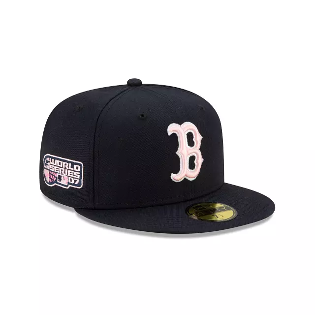 Boston Red Sox  MLB New Era Cooperstown World Series Patch 59FIFTY Fitted Hat