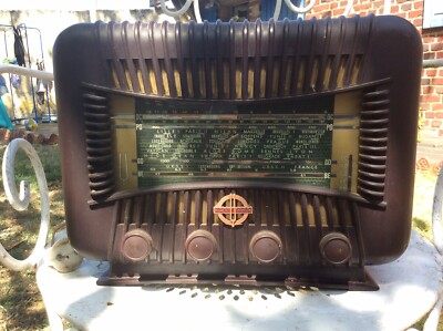 DUCRETET THOMSON L923 Bakélite blanc VINTAGE 1950ca 24cmx18cmx14cm TSF RADIO 