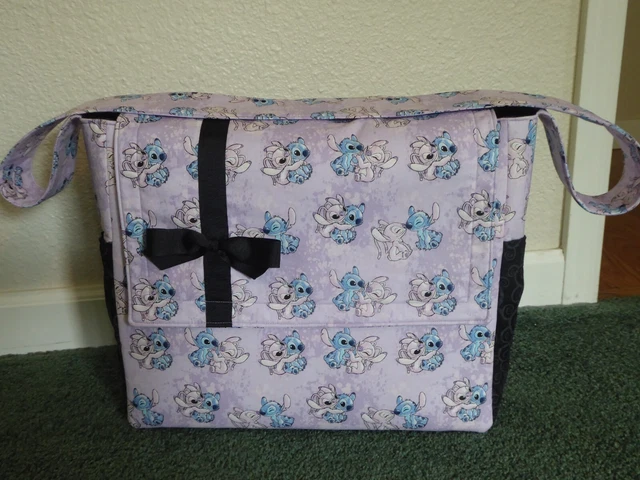 **STITCH AND ANGEL**baby diaper bag w/purse feet  Handmade
