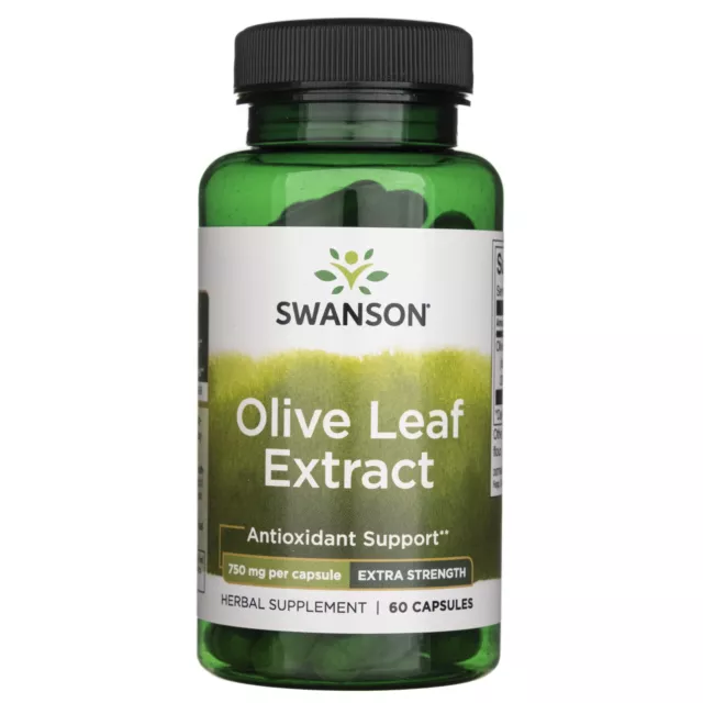 Swanson Olive Leaf Extract 750 mg, 60 gélules