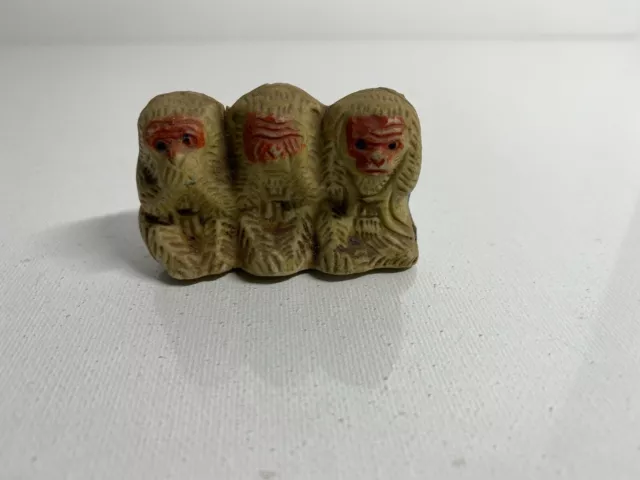 Vintage Three Wise Monkeys See No Evil Hear No Evil Speak No Evil - Japan