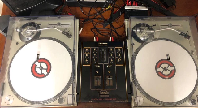 Technics SL-1200 MK3D Pair Direct Drive DJ Turntables Set Traktor scratc SH1200