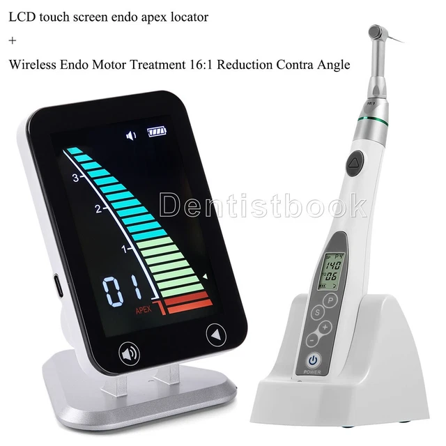 Dental LCD Touch Screen Endo Apex Locator+Endo Motor Treatment 16:1 Contra Angle