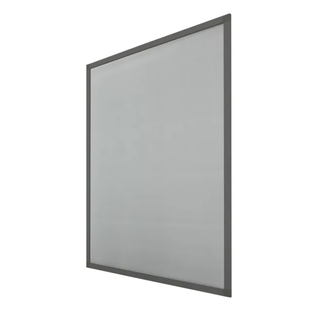 Mosquitera pantalla ventanas marco aluminio gris malla anti-insectos 100x120 cm
