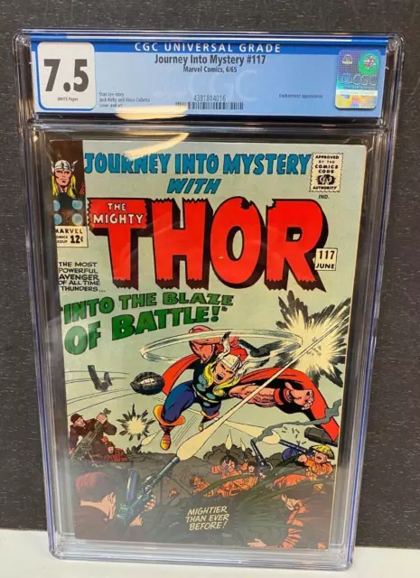 Journey into Mystery Thor  #117 CGC 7.5 ow/w Enchantress app.  6/1965