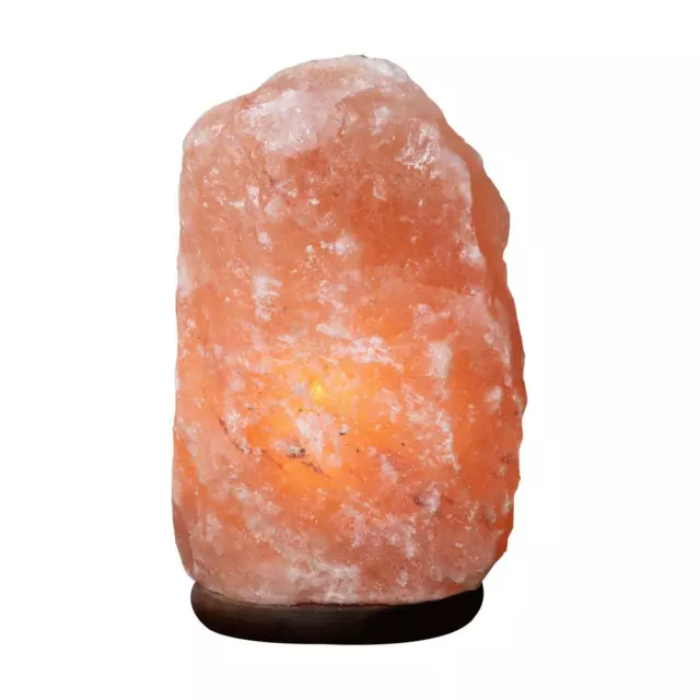 Haven Himalayan Crystal Handcrafted Salt Lamp Wooden Base Small - Medium - Large