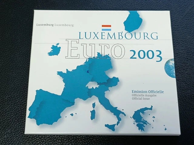 Coffret Luxembourg Série Euro 2003 - 8 Pièces De 1 Cent à 2 Euros + 4 Timbres