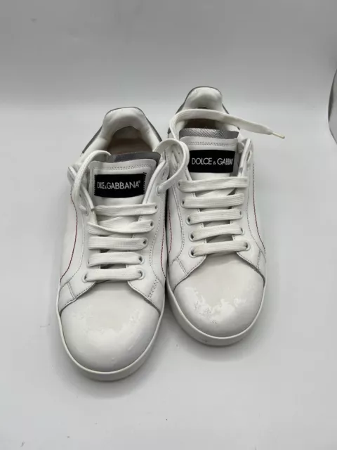 Dolce&Gabbana White Portofino Sneakers Size 38