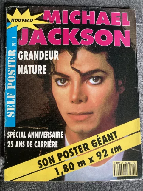 Michael Jackson - Poster Xxl - 1,80 M X 92 Cm - Frankreich 1991 - Sehr Selten !