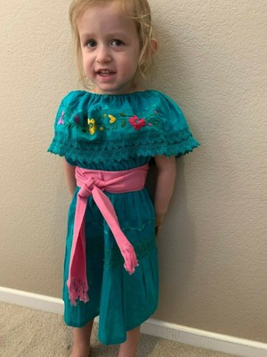 Mexican Girl Dress belt variety Colors multicolor Embroidered Flowers 6-12M