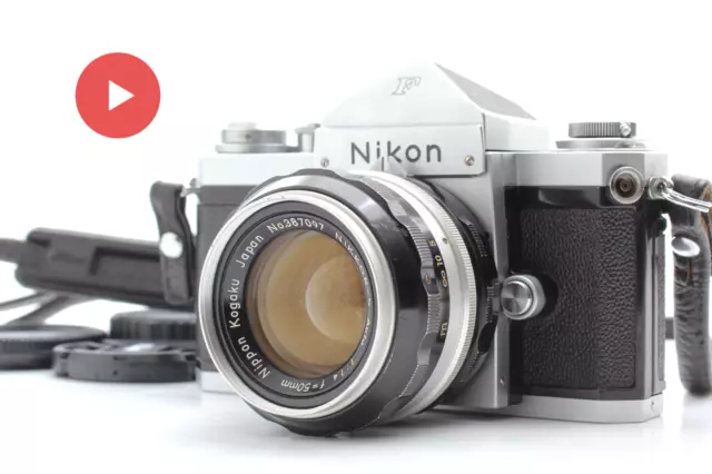 【Body Exce +4】Nikon F Apollo Eyelevel SLR Film Camera & 50mm f/1.4 From JAPAN