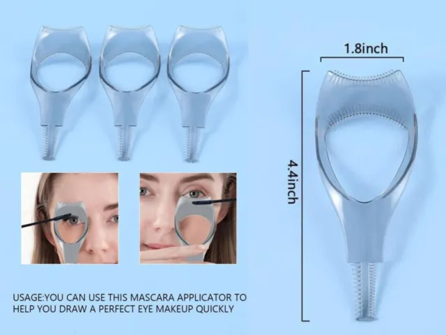 NEW Eyelash Brush Curler Mascara Guard 1PC Applicator Tool Stencil Shield UK