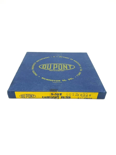 "FILTRO DE LUZ DE SEGURIDAD DUPONT 5.5" S-55X SE ADAPTA A KODAK, DUPONT, (Marrón Naranja)