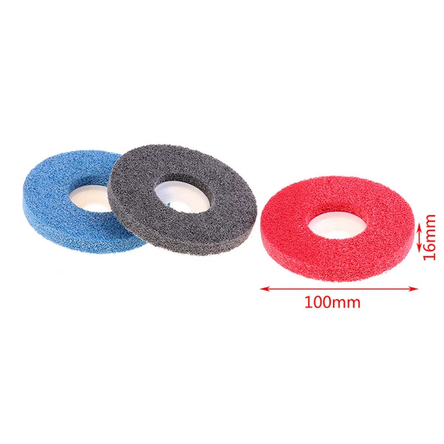2 PIEZAS pulido de disco abrasivo no tejido para rueda de fibra de nailon -UL