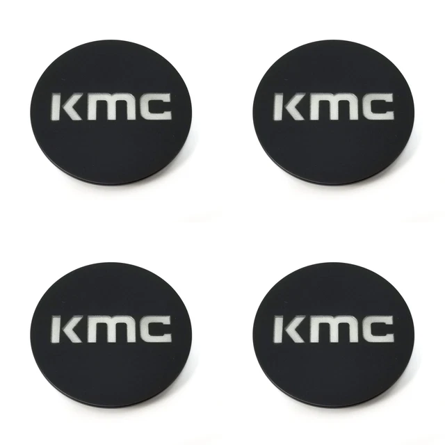 4 KMC Wheels Satin Black Wheel Center Hub Caps for 5/6Lug KM700 Revert
