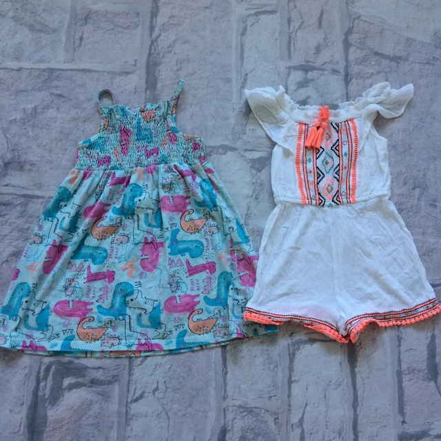 Girls Clothes Bundle 5-6 Years Next H&M TU Etc Dress Top Swim wear Shorts Etc 3