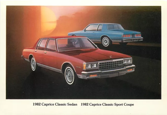 1982 Chevrolet Caprice Classic Sedan/Classic Sport Coupe Adv Chrome P/C