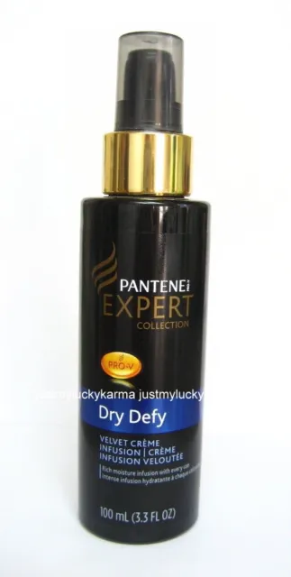 Crema de terciopelo Pantene Pro-V Expert DRY DEFY 3.3 oz 100 ml crema de infusión RARA DIFÍCIL DE ENCONTRAR