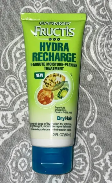 Garnier Fructis Hydra Recharge 1-Minute Moisture-Plenish Treatment, 2 Fl Oz