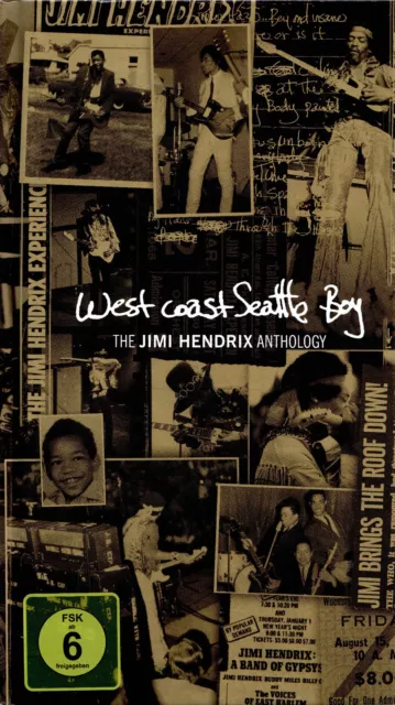 4 CDs + 1 DVD - Jimi Hendrix - West Coast Seattle Boy - Anthology … TOP Zustand