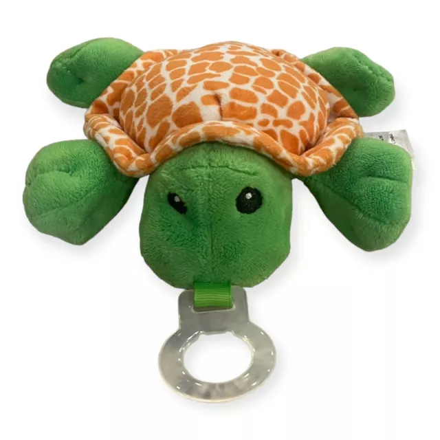 Nookums Unisex Baby Turtle Pacifier Holder Paci Plushies Shakies Rattle Toy Soft