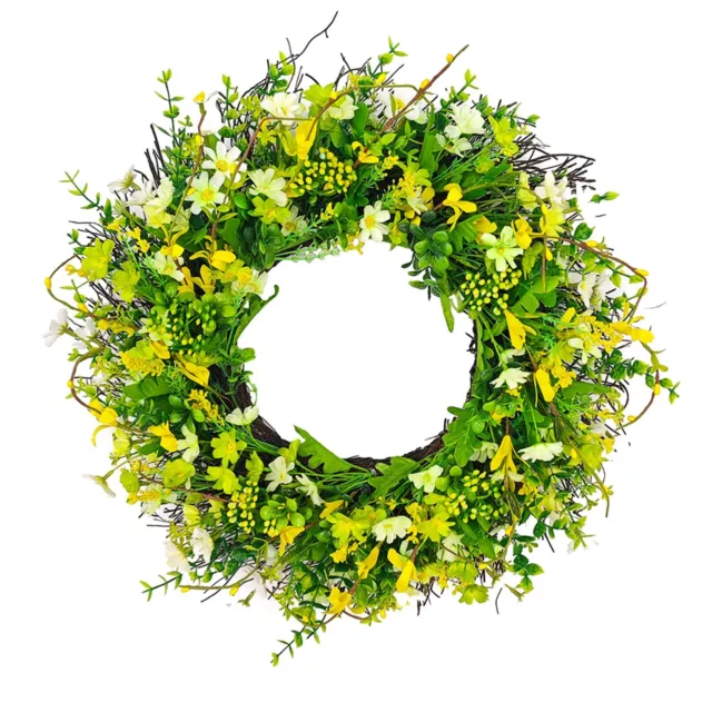 Petite couronne de fleurs sauvages pour le printemps 2024 parfaite pour la maiso