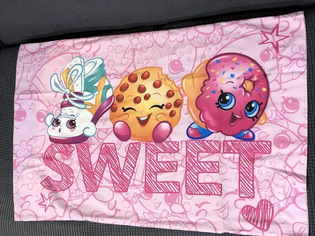 Shopkins Pillow Case Sweet Shop Cookie Donut Shoe