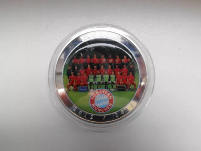 Medaille Münze FC Bayern München Saison 2012 / 2013       50 mm 54 g