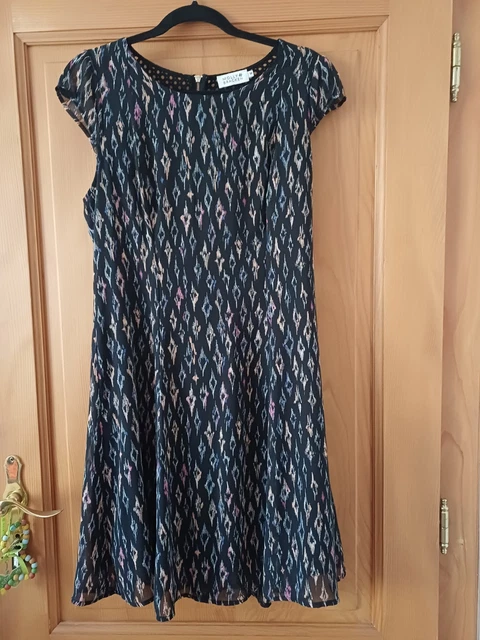 Robe Noire Sans Manches (à Bretelles) Pour Femme Enceinte MATERNITY - Taille 10 Neuve
