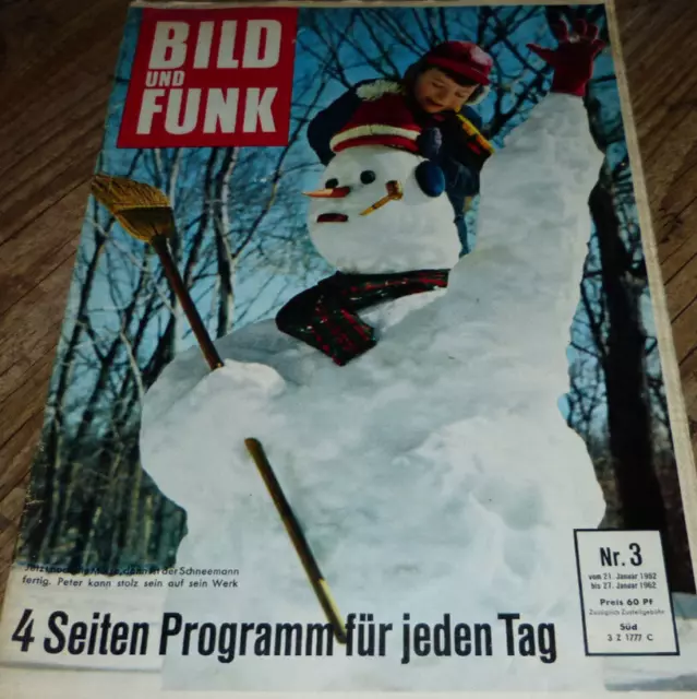 Bild und Funk Nr. 3/1962  Hildegard Knef/Marianne Koch/M.Rökk uvm