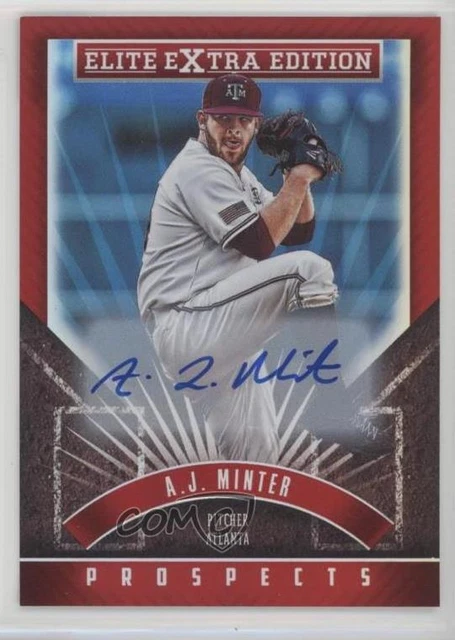 2015 Panini Elite Extra Edition Prospects Auto AJ Minter #76 Auto