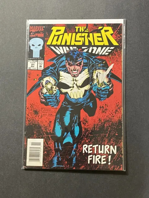 Marvel Comic Book ( VOL. 1 ) The Punisher War Zone #21 Newsstand