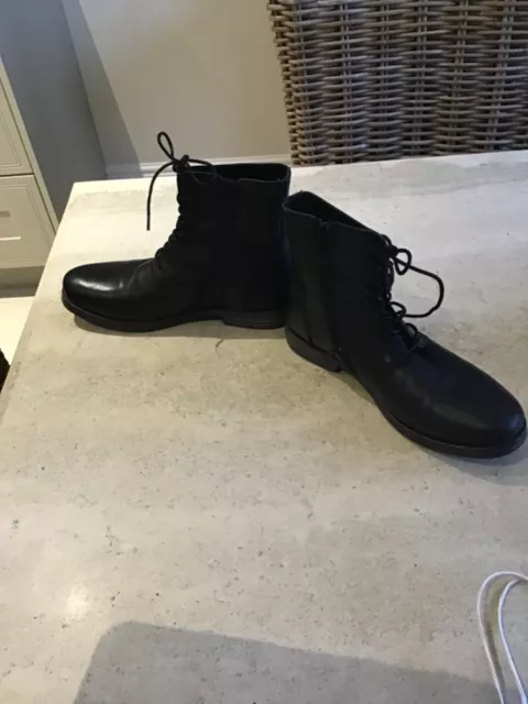 LEE COOPER MENS Black Leather Ankle Boots Size 7 New without Box £9.25 ...