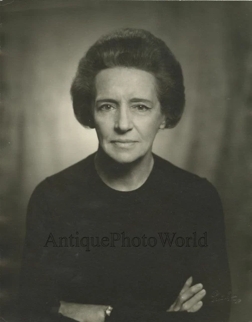 Eva Curie Französisch Amerikanische Schriftsteller Pianist Vintage Foto Von Pach