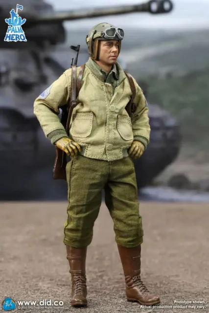 1/12 Scale 6 Inch Dragon Dreams DID Palm Hero WWII US SSGT Donald Fury XA80019