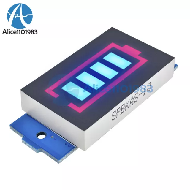 3S Lithium Battery Capacity Indicator Module 12.6V Blue Display Power Tester New